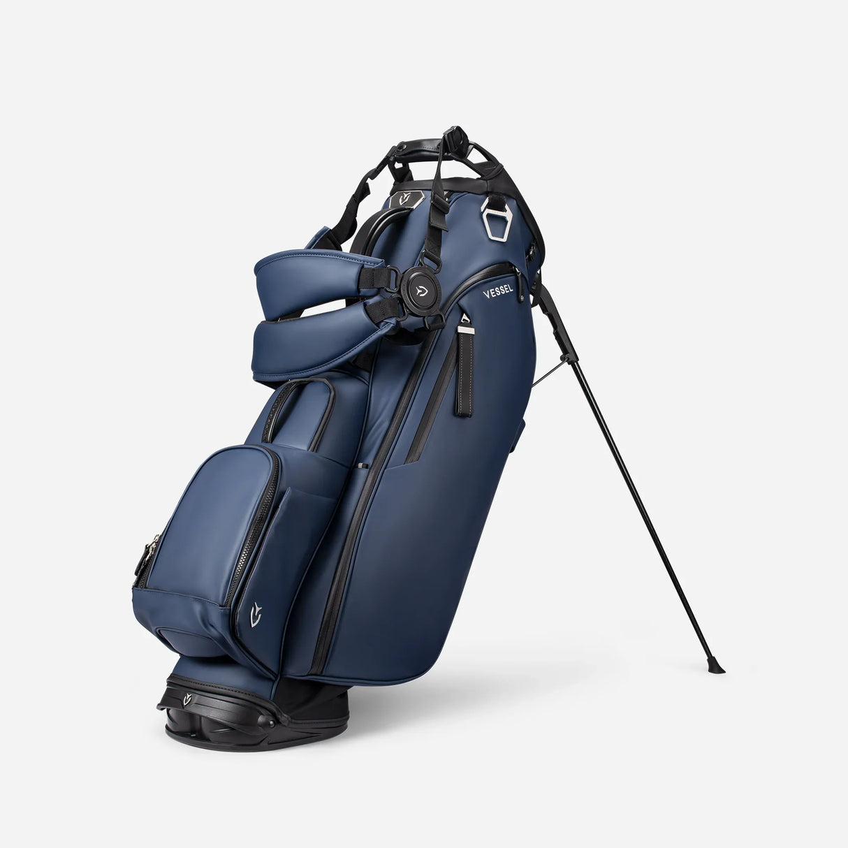 VESSEL Player V Stand Golf Bag - Pebbled Navy