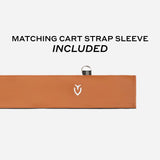 VESSEL Player V Stand Golf Bag - Heritage Brown Cart Strap