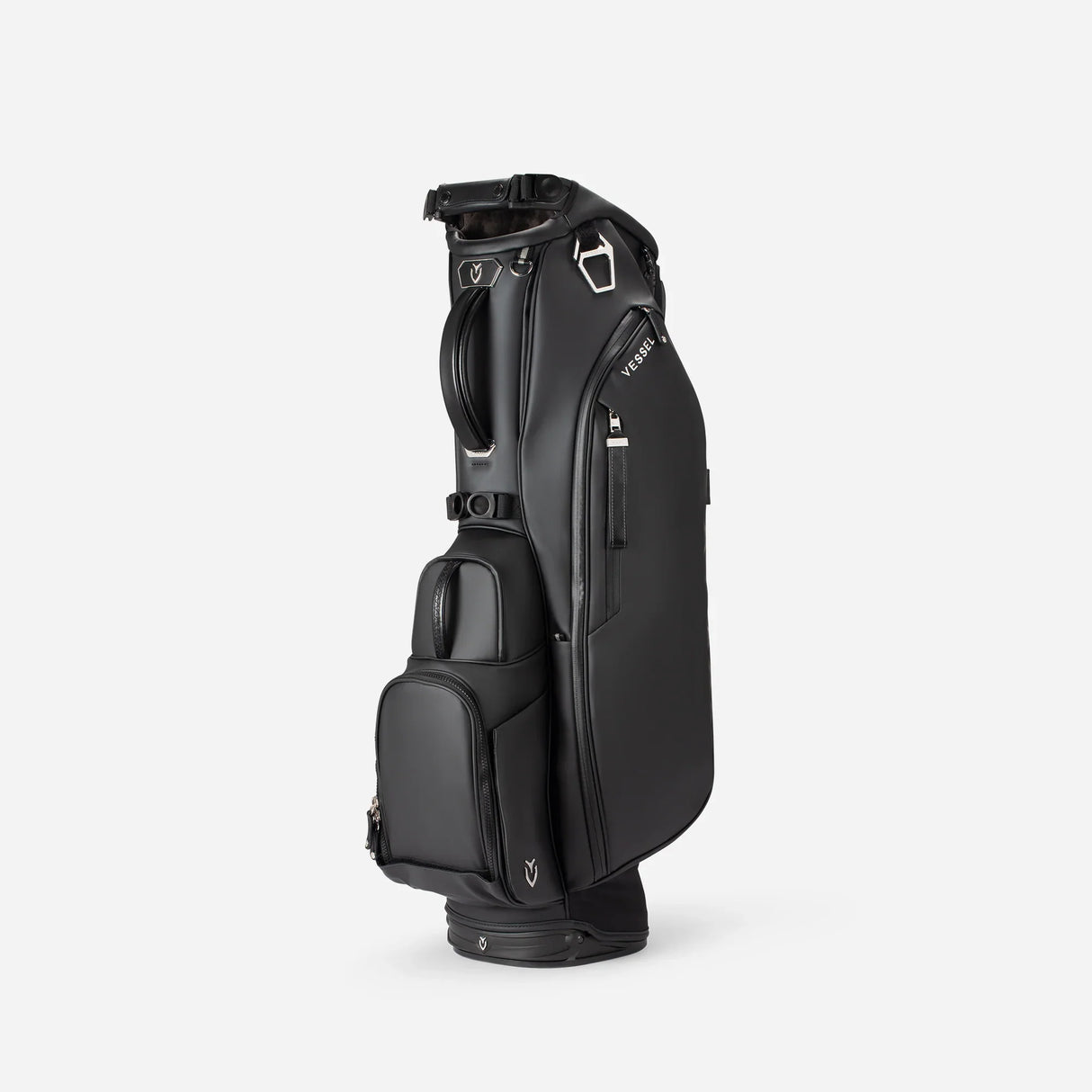 VESSEL Player V Stand Golf Bag - Pebbled Black