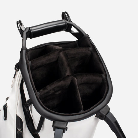 VESSEL Player V Stand Golf Bag - Pebbled White - 6 Way Divider Top