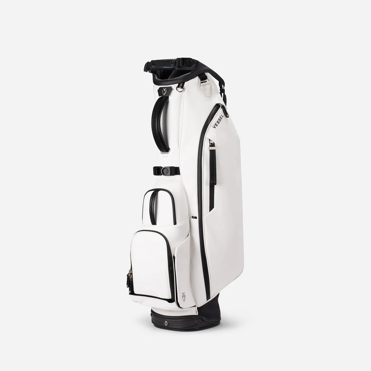 VESSEL Player V Stand Golf Bag - Pebbled White