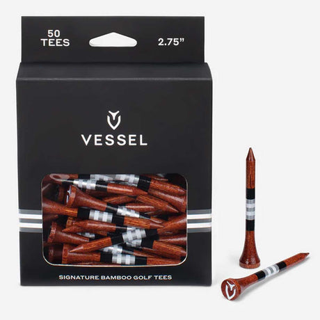 VESSEL Premium Bamboo Golf Tees - 2¾" (70mm)