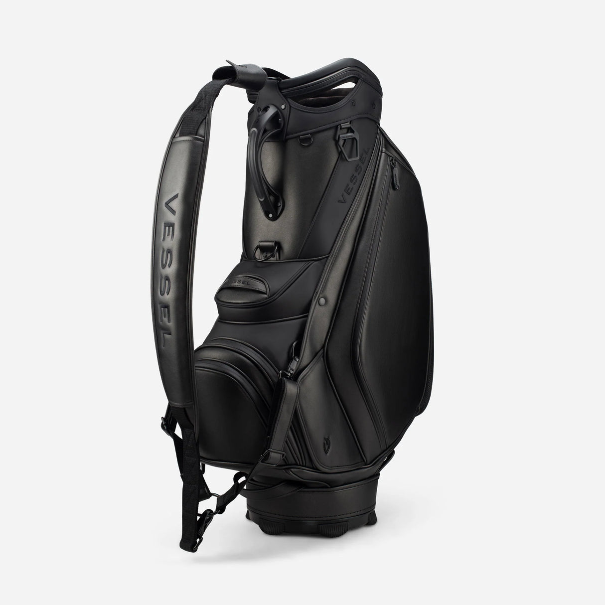 VESSEL Prime 2.0 Staff Golf Bag - Tour Performance & Luxury Design - Black