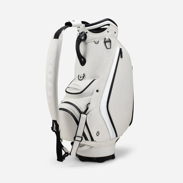 Vessel ホワイト ゴルフバッグ VESSEL Prime 2.0 Staff Golf Bag - Tour Performance & Luxury Design