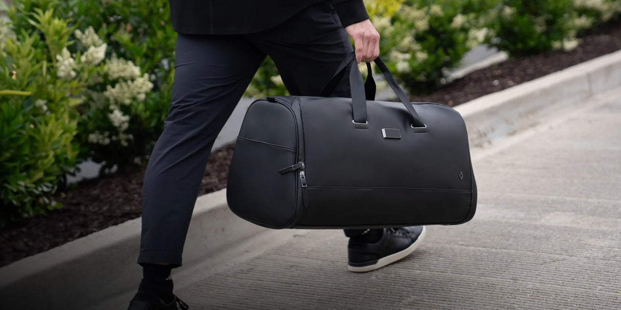 VESSEL Signature Garment Duffel Bag - Pebbled Black