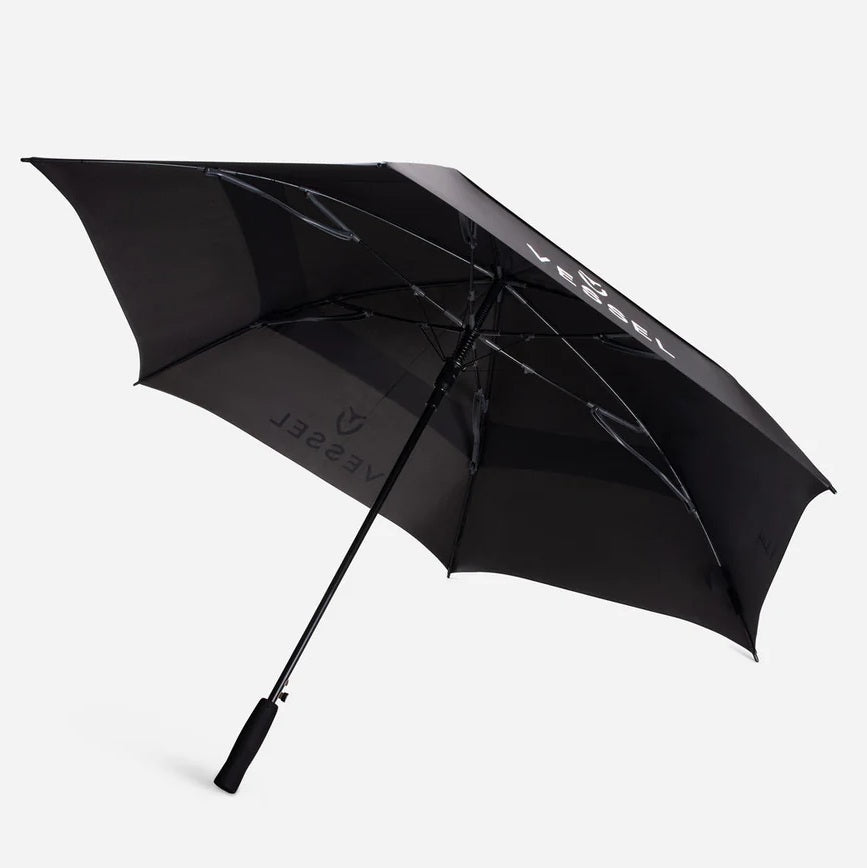 VESSEL Vortex Vented Golf Umbrella - Black