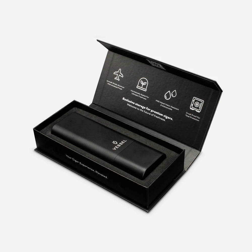 VESSEL x Tübr Gordo Alümen Cigar Case – Black