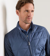Peter Millar Walker Hybrid Jacket in Cadet - fabric detail
