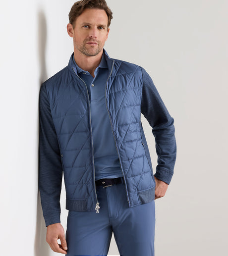Peter Millar Walker Hybrid Jacket in Cadet - front