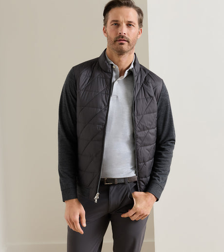 Peter Millar Walker Hybrid Jacket in Iridium - front