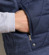 Peter Millar Walker Hybrid Gilet in Navy - detail