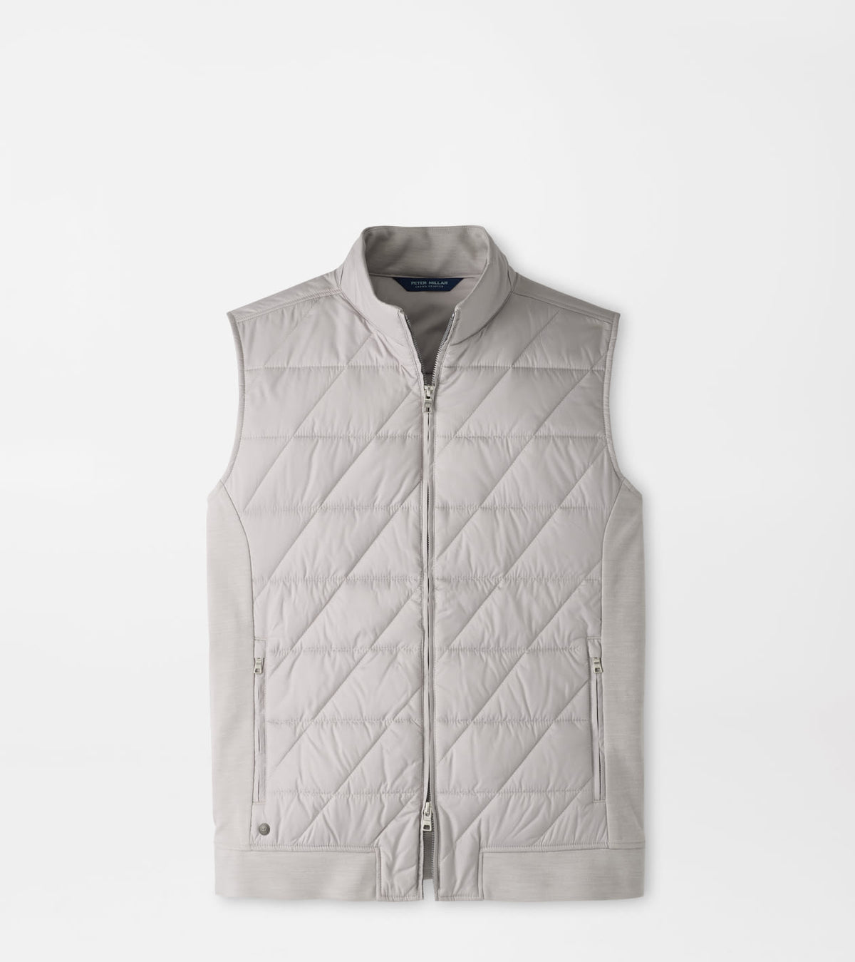 Peter Millar Walker Hybrid Gilet in Silver Strand