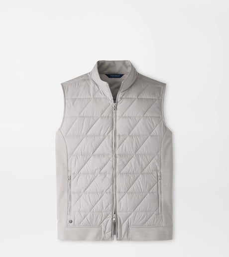 Peter Millar Walker Hybrid Gilet in Silver Strand