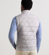 Peter Millar Walker Hybrid Gilet in Silver Strand - rear