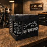 Well Oiled Bike thermal mug gift box