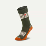 SEALSKINZ Wheatacre Lightweight Mid Length Stripe Hiking Sock - product view 1
