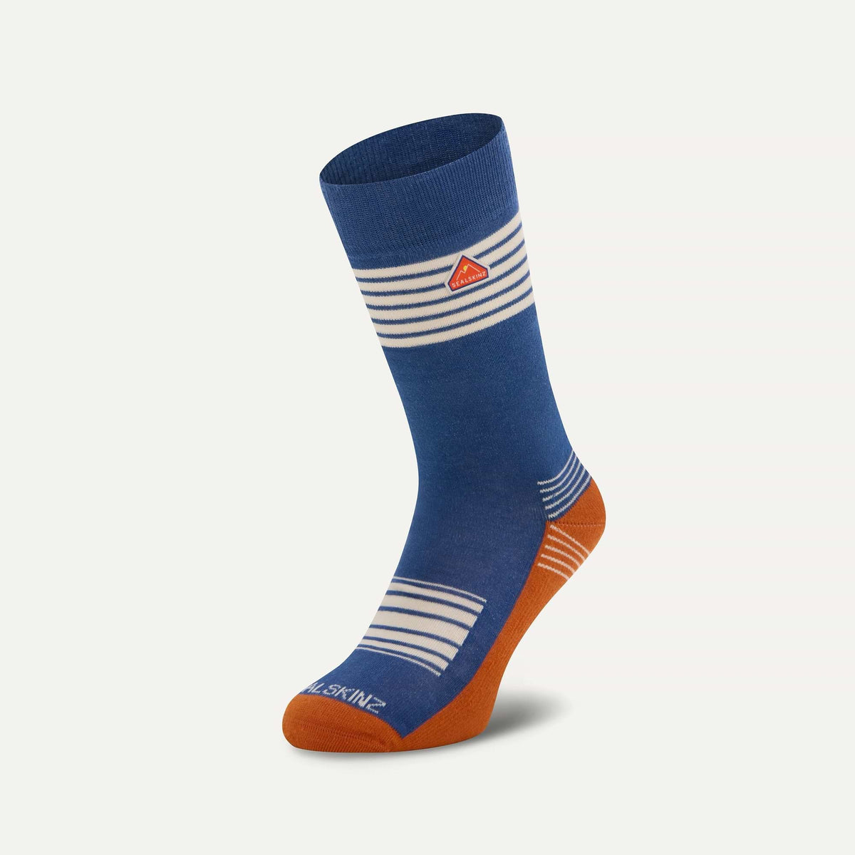 SEALSKINZ Wheatacre Lightweight Mid Length Stripe Hiking Sock - product view 3
