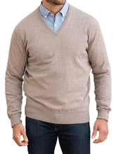 Load image into Gallery viewer, WILLIAM LOCKIE V-Neck - Mens Oxton 1 Ply Cashmere - 15 Colour Options
