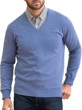 Load image into Gallery viewer, WILLIAM LOCKIE V-Neck - Mens Gordon 1 Ply Geelong - 13 Colour Options
