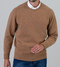 Load image into Gallery viewer, 40% OFF - WILLIAM LOCKIE Crew Neck - Mens Melrose 2 Ply Cashmere - Camel - Size: 42&quot;
