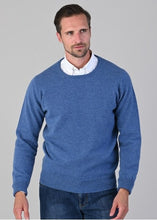 Load image into Gallery viewer, 50% OFF - WILLIAM LOCKIE Crew Neck - Mens Rob 2 Ply Lambswool - Clyde - Size: 42&quot;
