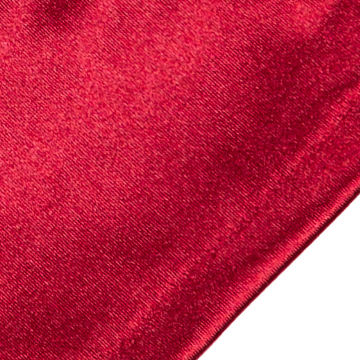 Women's long opera satin gloves in berry - close up of the cuff end