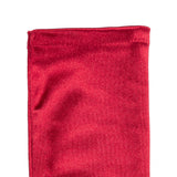 Women's long opera satin gloves in berry - cuff