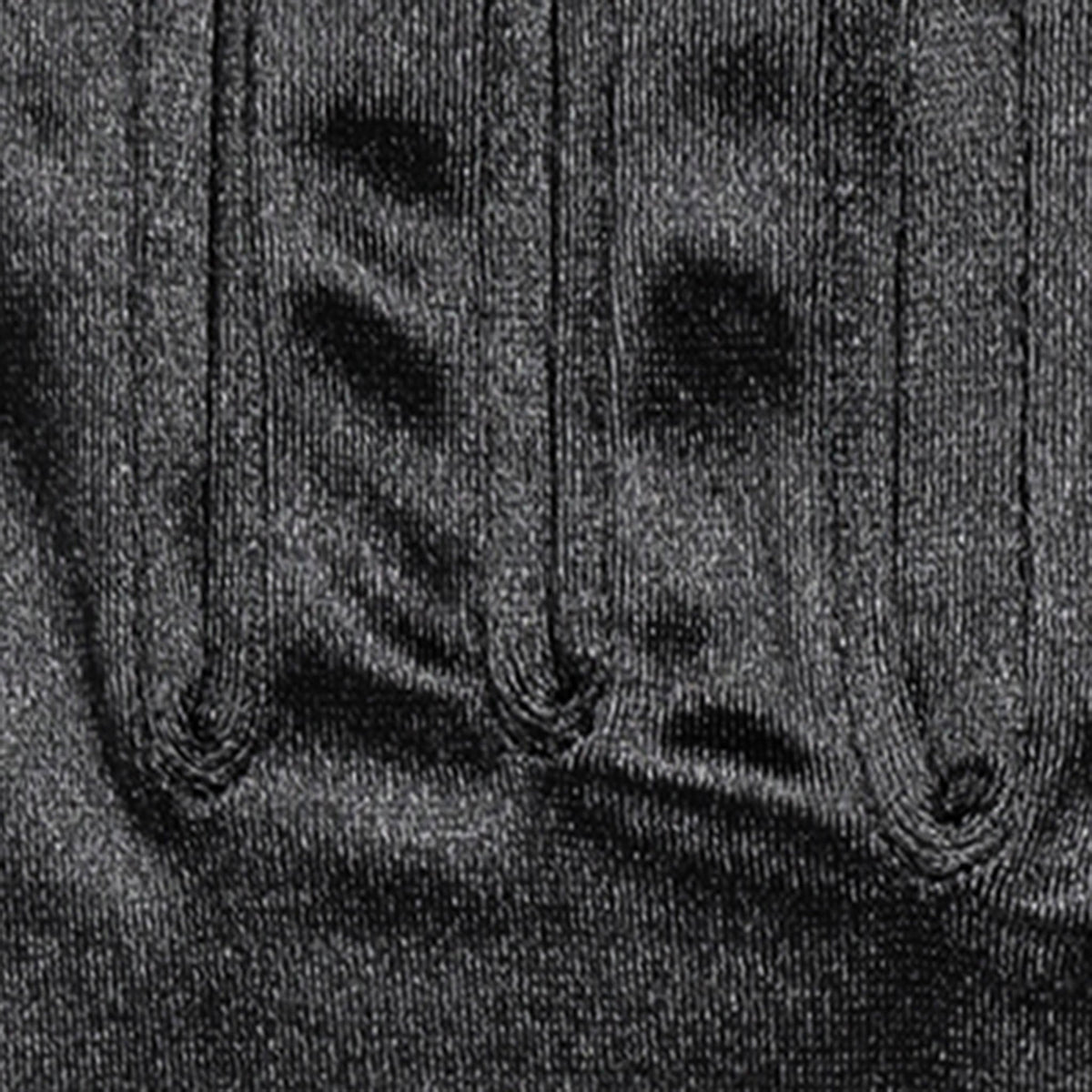 Women's long opera satin gloves in black - stitching in between fingers