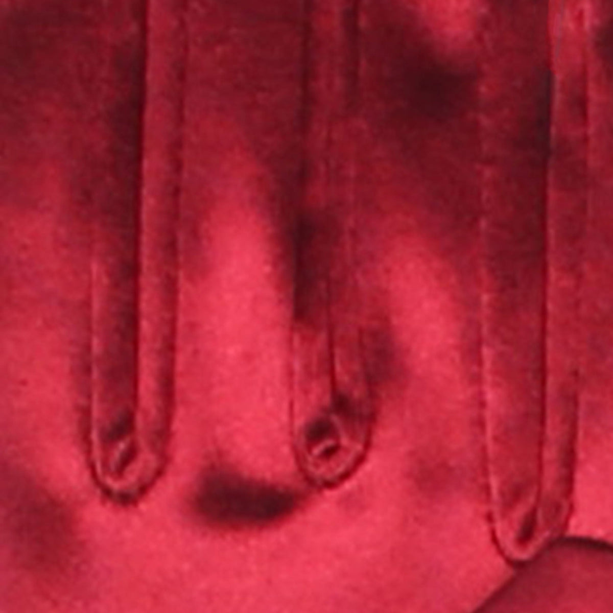 Women's Long Opera Satin Gloves in Burgundy fingers