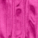Women's long opera satin gloves in fuchsia - stitching in between the fingers