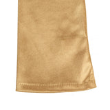 Women's long opera satin gloves in gold - cuff
