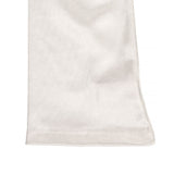 Women's long opera satin gloves in ivory - close up of the cuff