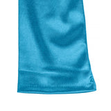 Women's long opera satin gloves in teal cuff