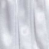 Women's long opera satin gloves in white - inseam stitching