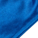 Women's long opera satin gloves in teal end of the cuff