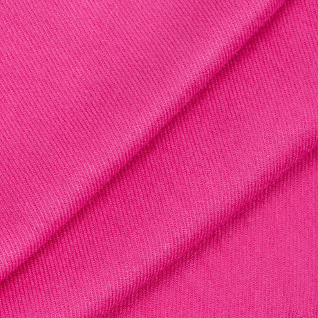 Close up of a folded women's pashmina shawl in orchid