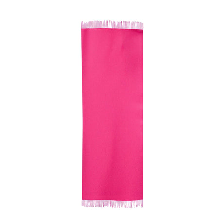  women's pashmina shawl in orchid, full length, laid out flat