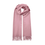 Women's plain pashmina shawl in pale pink