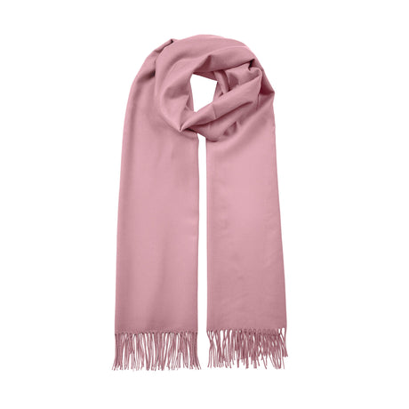 Women's plain pashmina shawl in pale pink