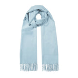 Women's plain pashmina shawl in pale blue