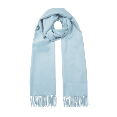 Women's plain pashmina shawl in pale blue