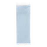 Women's plain pashmina shawl in pale blue, full length 