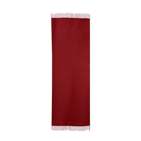 Women's plain pashmina shawl in burgundy - full length