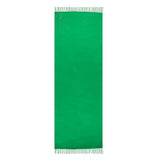 Women's plain pashmina shawl with tassels emerald length