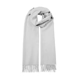 Women's pashmina shawl in silver with loop