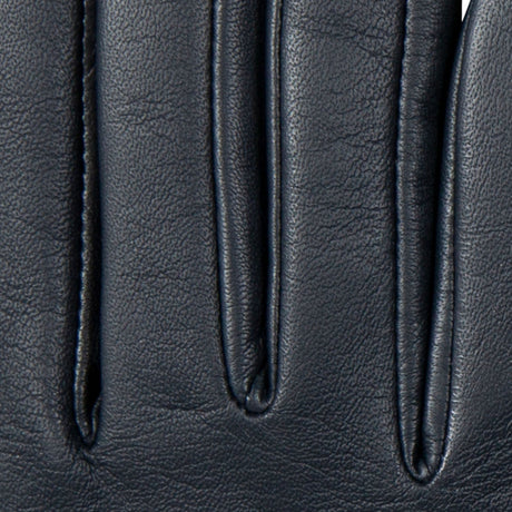 DENTS Isabelle women’s cashmere-lined leather gloves in navy – finger detail