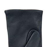 DENTS Isabelle women’s cashmere-lined leather gloves in navy – left cuff