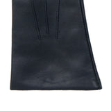 DENTS Isabelle women’s cashmere-lined leather gloves in navy – right cuff