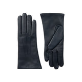 DENTS Isabelle women’s cashmere-lined leather gloves in navy – side