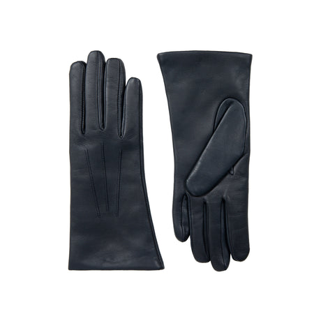 DENTS Isabelle women’s cashmere-lined leather gloves in navy – side
